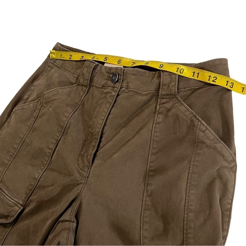 Cinq a Sept Kelly High Rise Cargo Pant Joggers 00 Brown cropped high waist - Picture 15 of 16